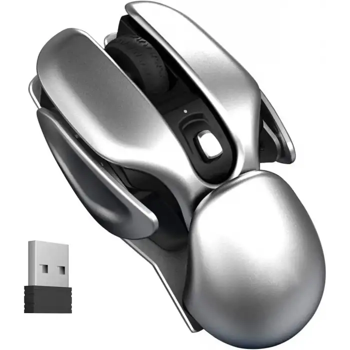 Gamextrem Şarj Edilebilir Ergonomik Sessiz Mouse 2.4G USB Alıcı Mekanik Stili