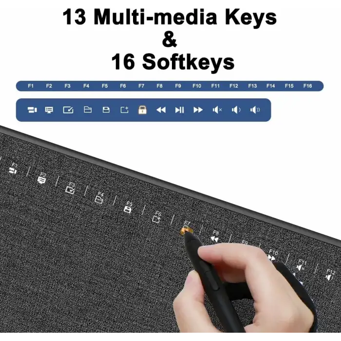 GAOMON M1230 Grafik Tablet 12 Inc Çizim Pedi