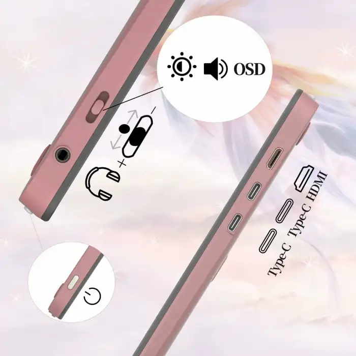 GAOMON PD1220 11.6 Inc Grafik Çizim Tableti - Toprak Kırmızı