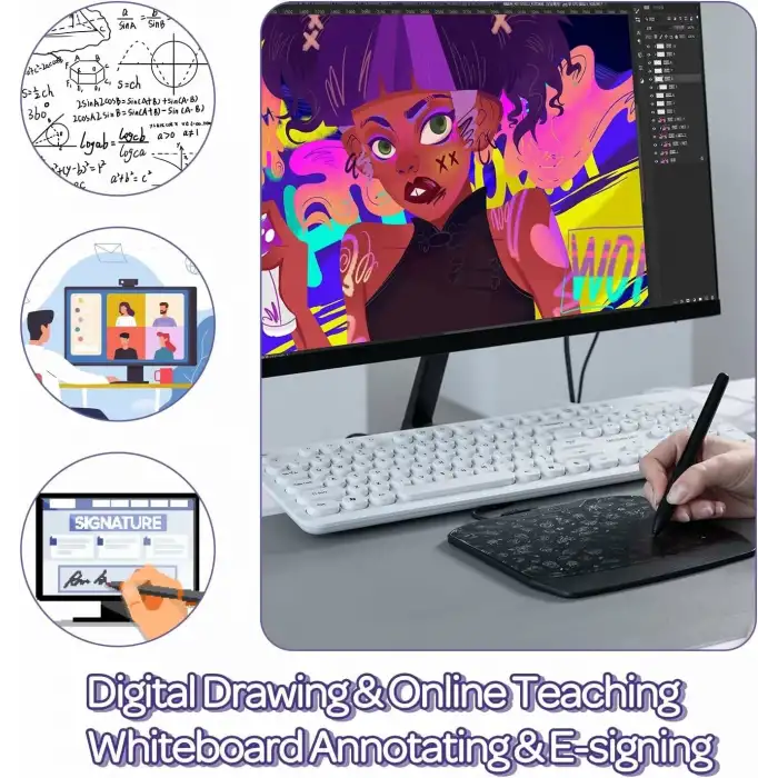 GAOMON S630 5x3.2 Inc OSU Tablet, 4 Ekspres Tuşlu