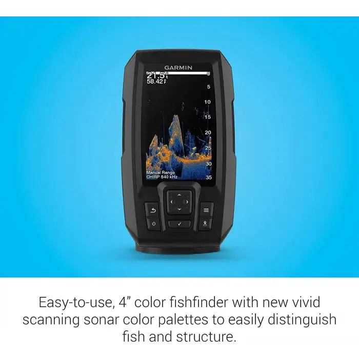 Garmin 010-02550-00 Striker Canlı 4cv, 4 inç Renkli Balık Bulucu