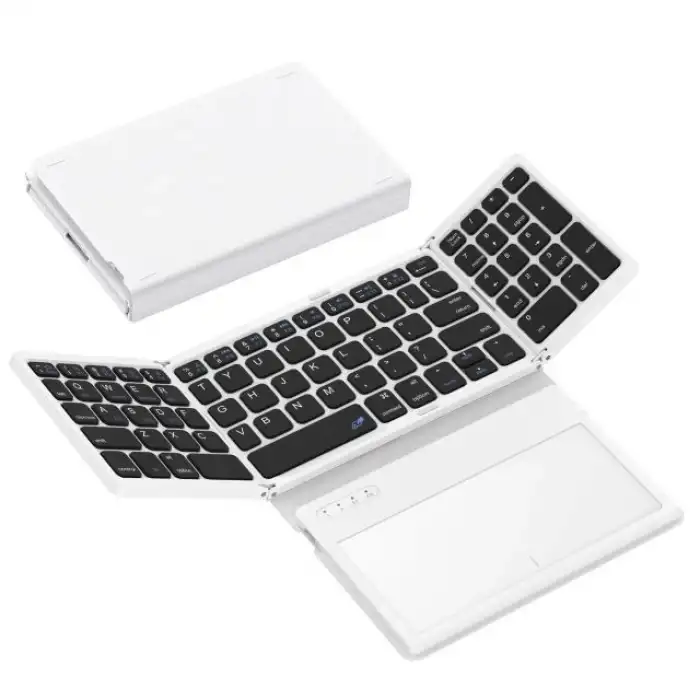 GEODMAER Büyük Touchpad Katlanabilir Bluetooth Klavye