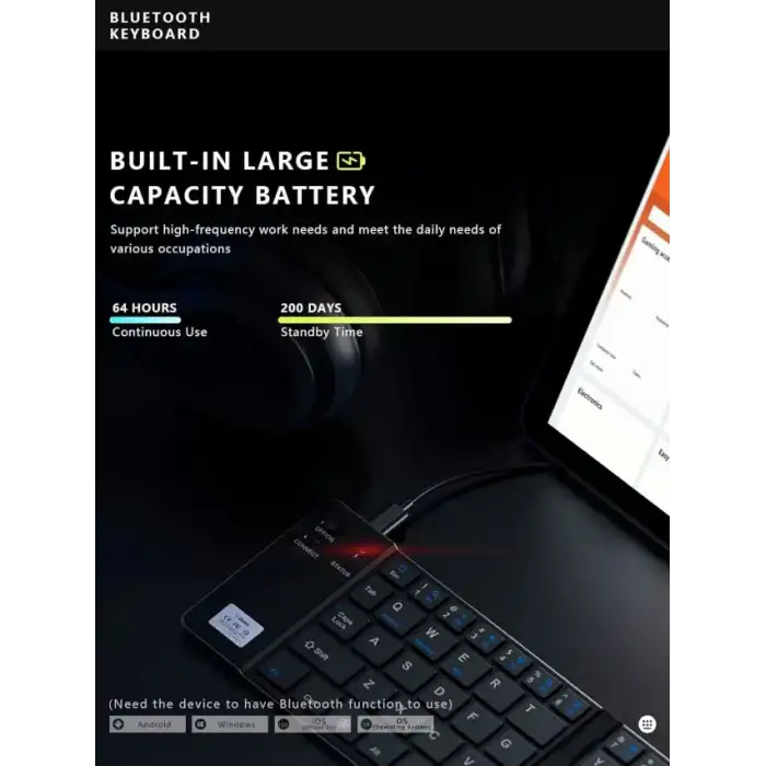 Geyes Katlanabilir Bluetooth Klavye