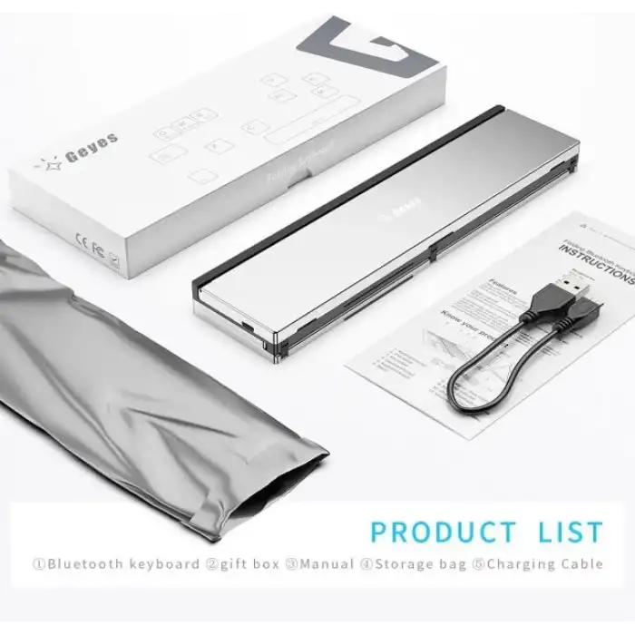 Geyes Katlanır Bluetooth Klavye