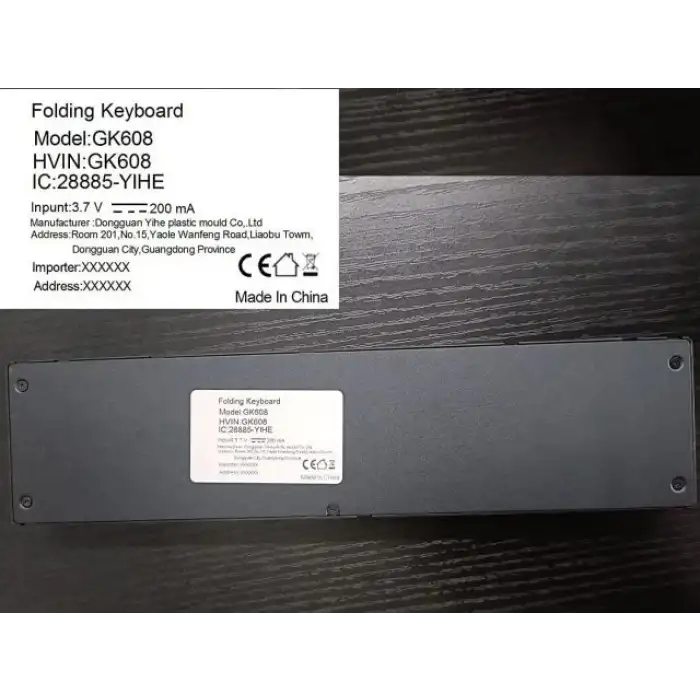 Geyes Katlanır Bluetooth Klavye