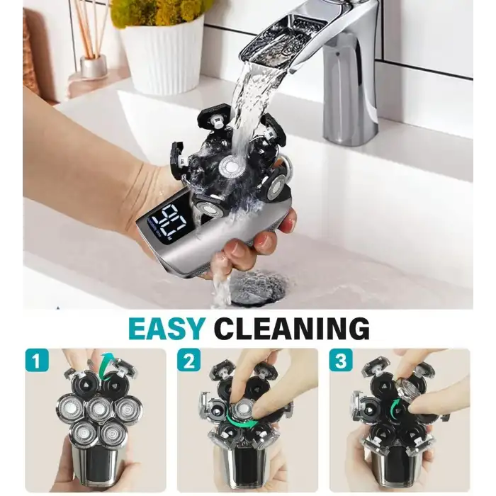 Gisaae Geliştirilmiş 7D Baş Tıraş Makineleri - Kel Erkekler İçin