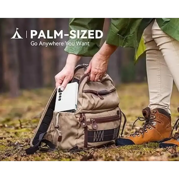 Goodee 4K Mini Projektör 1080P, WiFi ve Bluetooth, Tripod ve Çanta İle