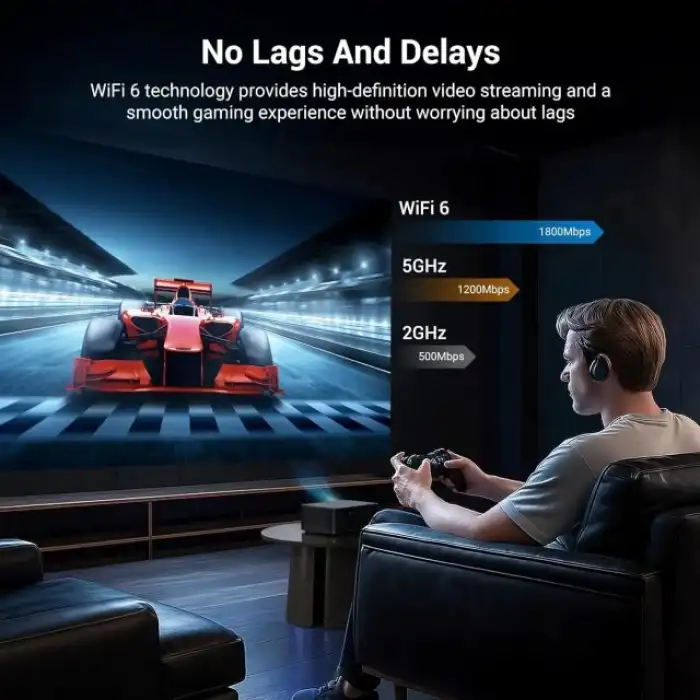 HAPPRUN 1500 ANSI Akıllı Projektör, 4K 300 Ekran