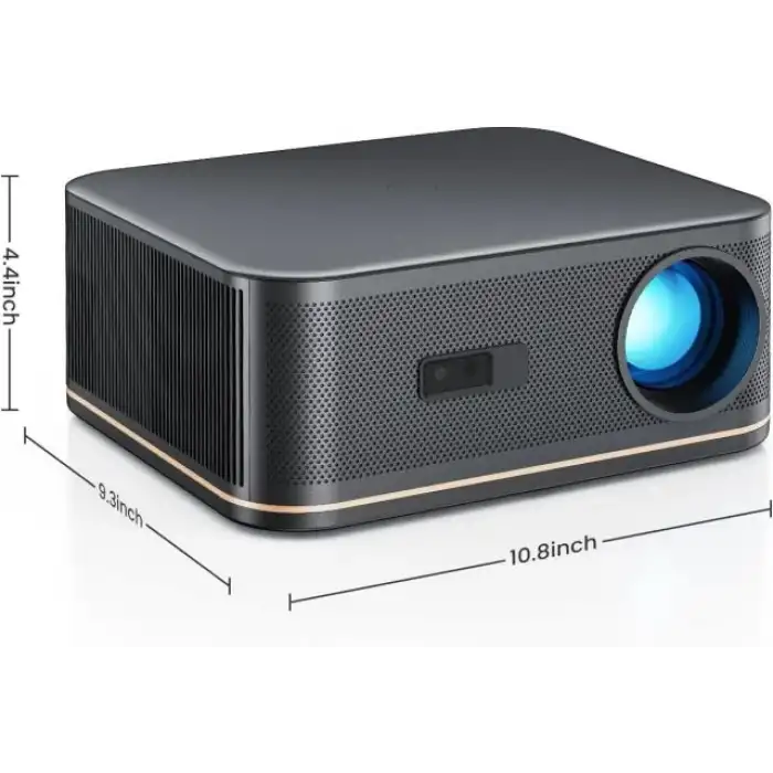 HAPPRUN 2000 ANSI 4K Full HD Projektör 300 Ekran