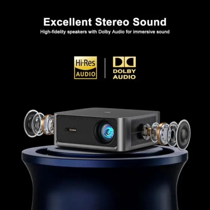 HAPPRUN 2500 ANSI Lümen 4K UHD Akıllı Projektör