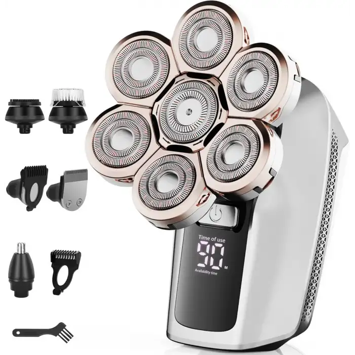 Harmonlife 7D Çıkarılabilir Elektrikli Saç Tıraş Makineleri - Kel Erkekler İçin