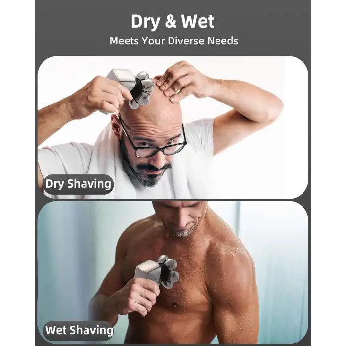 Harmonlife 7D Çıkarılabilir Elektrikli Saç Tıraş Makineleri - Kel Erkekler İçin