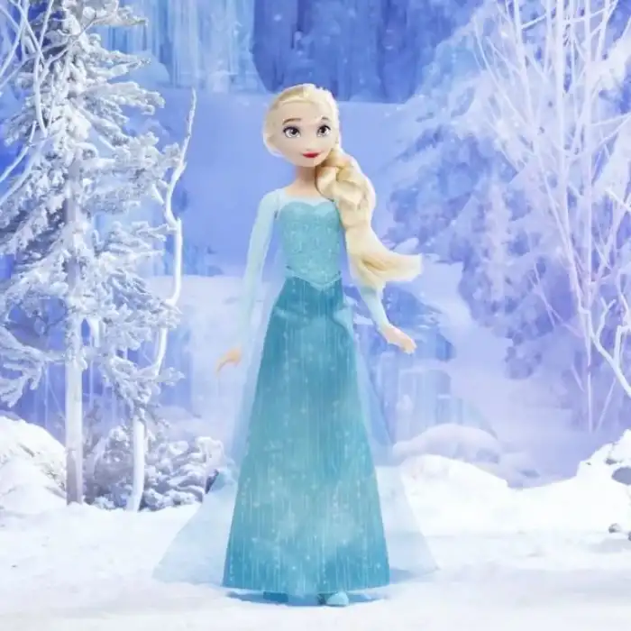 Hasbro Disney Frozen Parlayan Elsa Moda Bebeği
