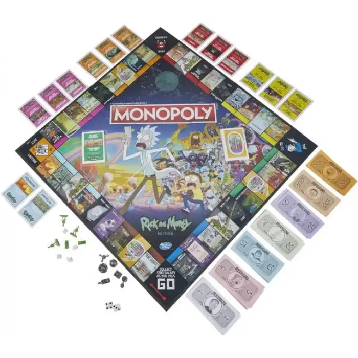 Hasbro Gaming Monopoly: Rick ve Morty Sürümü Masa Oyunu