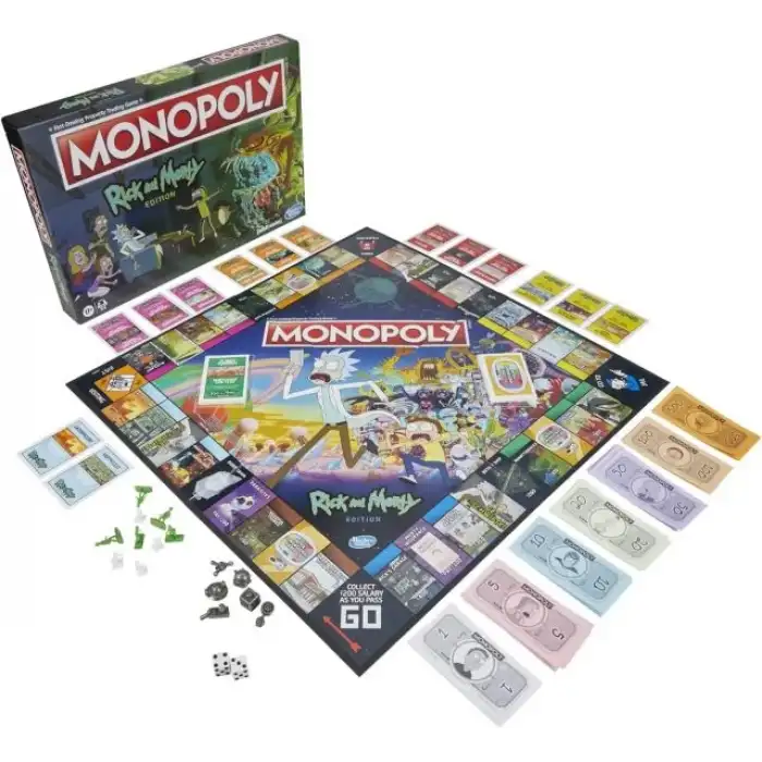 Hasbro Gaming Monopoly: Rick ve Morty Sürümü Masa Oyunu