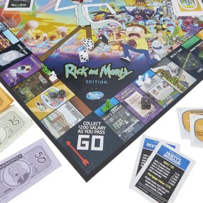 Hasbro Gaming Monopoly: Rick ve Morty Sürümü Masa Oyunu