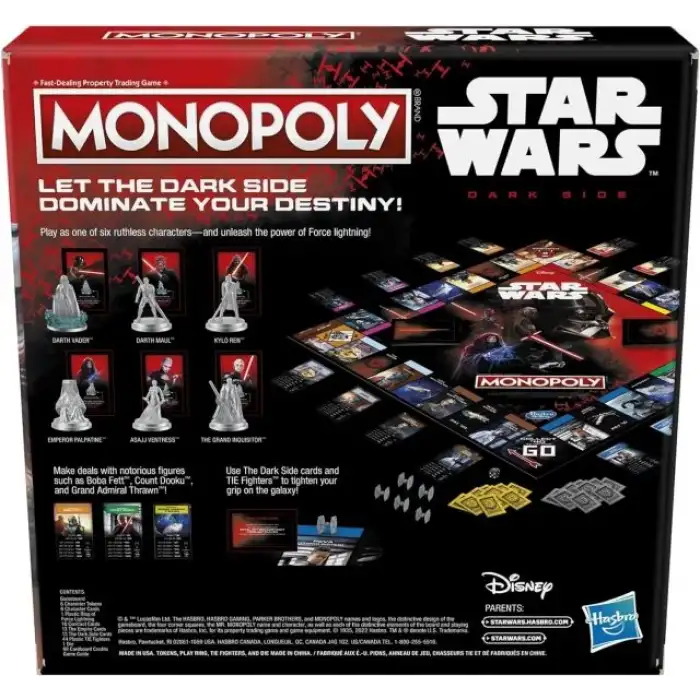 Hasbro Gaming Monopoly Star Wars Karanlık Taraf