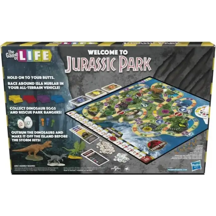 Hasbro Gaming The Game of Life Jurassic Park Sürümü