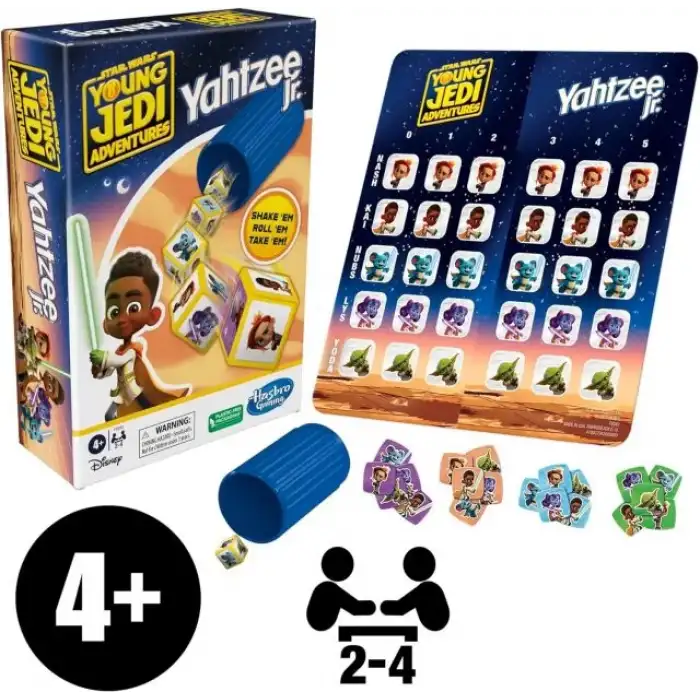 Hasbro Gaming Yahtzee Jr. Yıldız Savaşı: Macera Sürümü Masa Oyunu