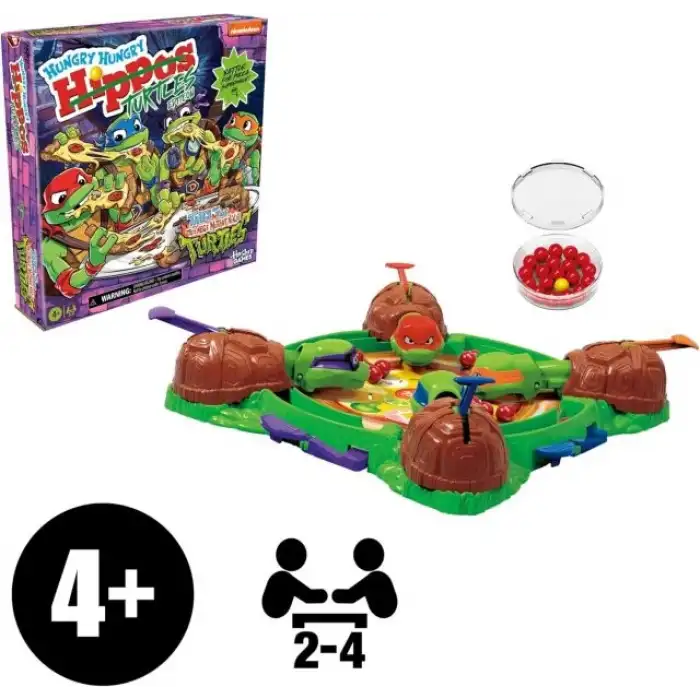 Hasbro Hungry Hungry Hippos: Teenage Mutant Ninja Kaplumbağa Edition Oyunu