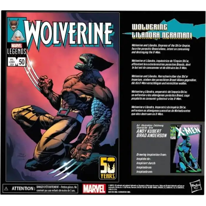Hasbro Marvel Legends Serisi Wolverine ve Lilandra Neramani Figürü