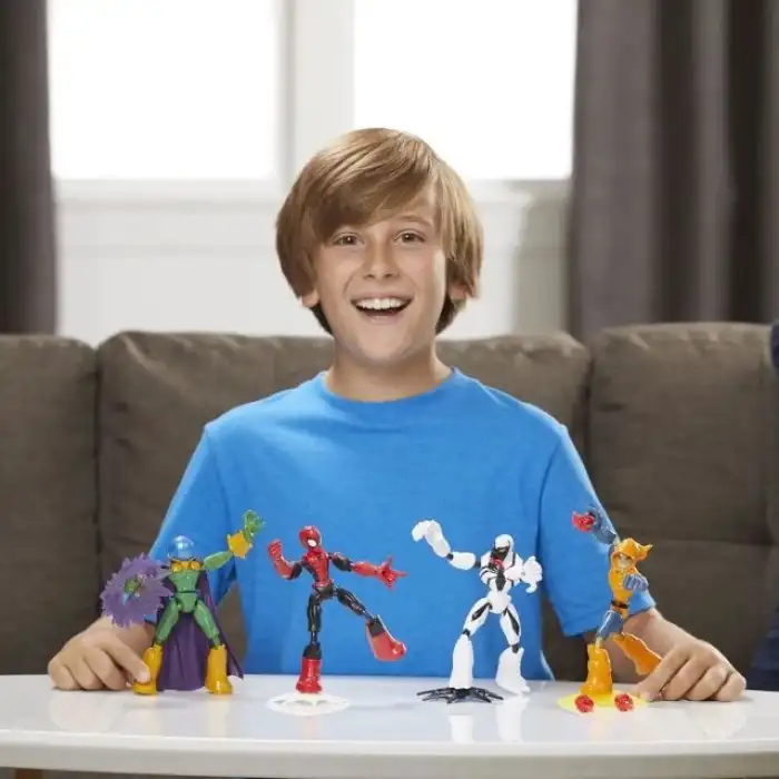 Hasbro Spider Man Marvel Bend and Flex 4lü Figür Seti
