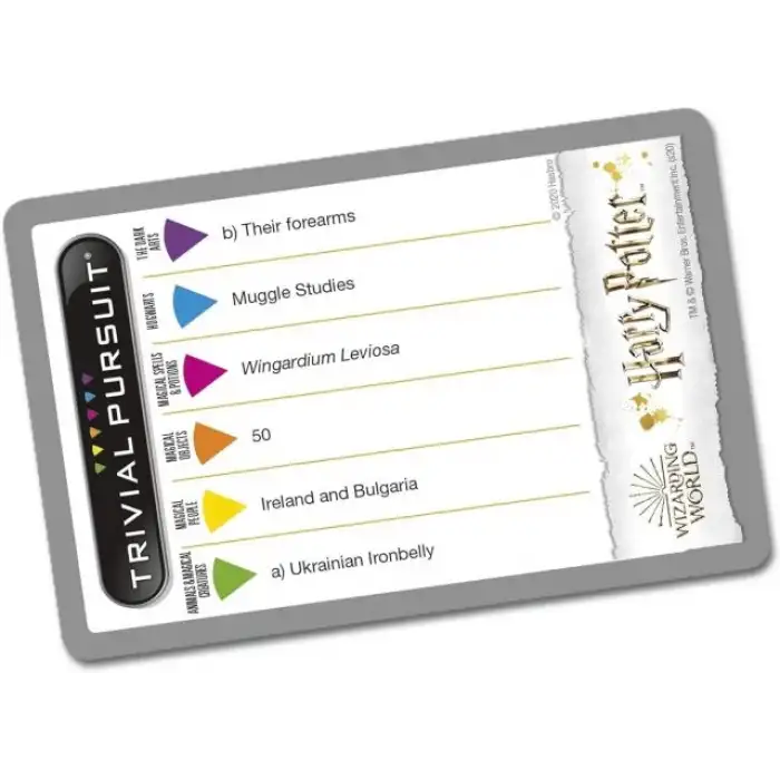 Hasbro Trivial Pursuit: Harry Potter Büyücülük Dünyası Kart Oyunu