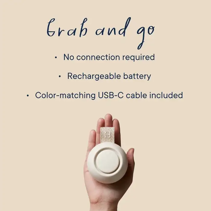 Hatch Rest Go - Taşınabilir Ses Makinesi - Bebek Uyku Emziği - Macun Rengi