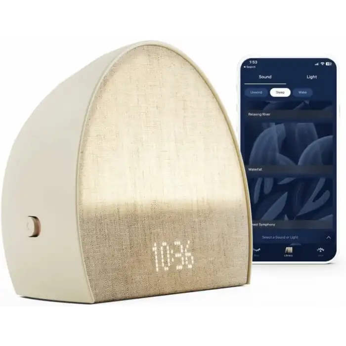 Hatch Restore 2 Gündoğumu Çalar Saat, Ses Makinesi, Akıllı Işık - Macun Rengi