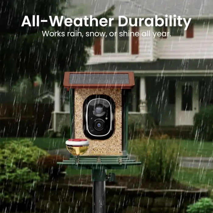 Heapets Kamera, Güneş Enerjili 2K HD Video - Kahverengi