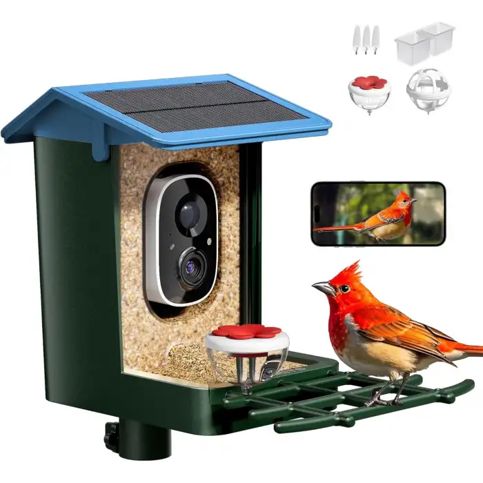 Heapets Kamera, Güneş Enerjili 2K HD Video - Mavi