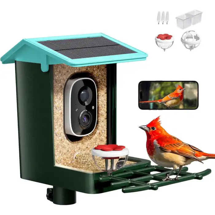 Heapets Kamera, Güneş Enerjili 2K HD Video - Nane Mavisi