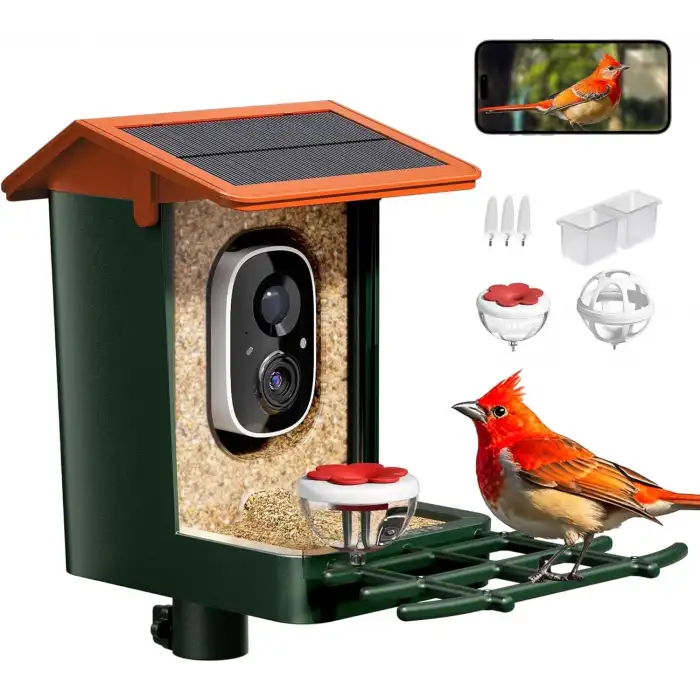 Heapets Kamera, Güneş Enerjili 2K HD Video - Turuncu