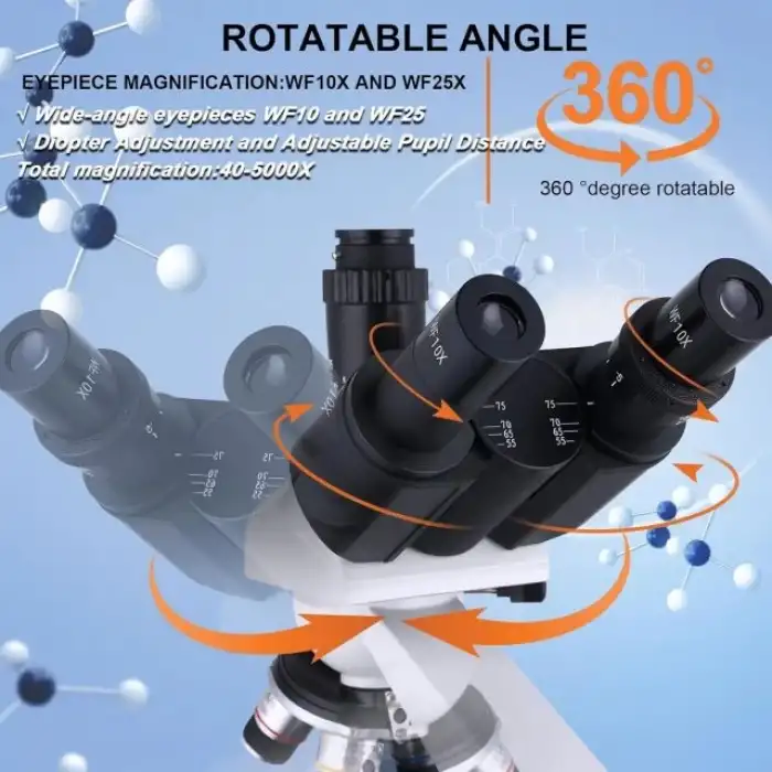 Herwicm 40X-2500X  Bileşik Trinoküler Mikroskop