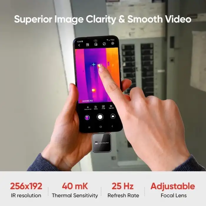 HIKMICRO Mini2 Plus Termal Kamera USB C, 256 x 192 IR Çözünürlük