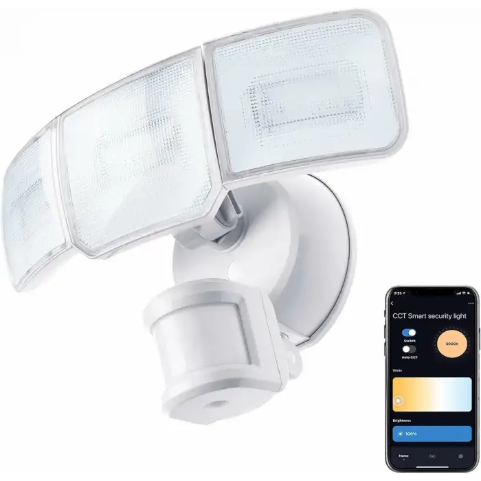 Home Zone Security Akıllı SMD LED Dış Mekan Projektörü, 3500LM, 3000-5000K