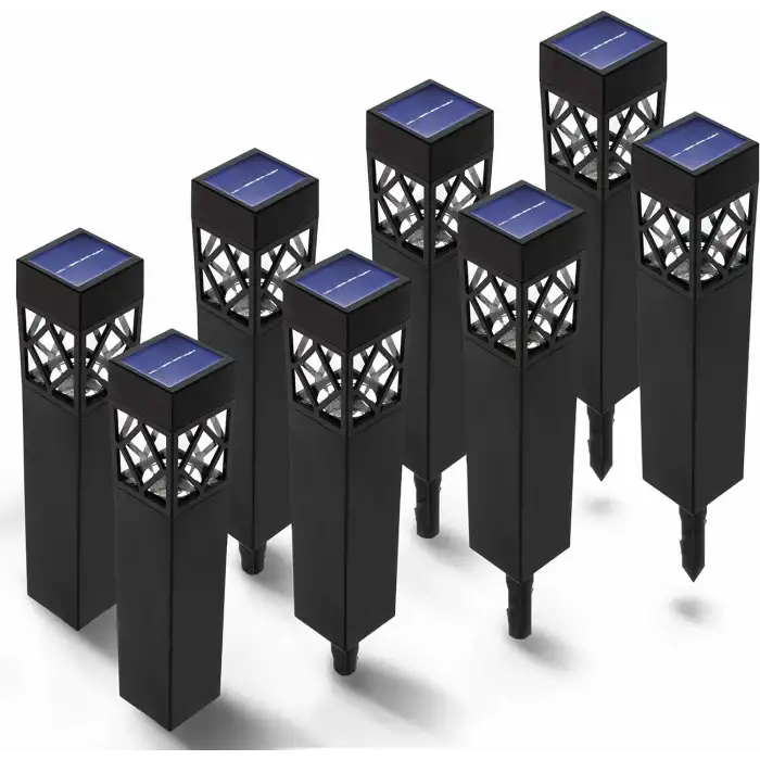 Home Zone Security Güneş Enerjili Açık Yol LED Işıkları - 8 Adet