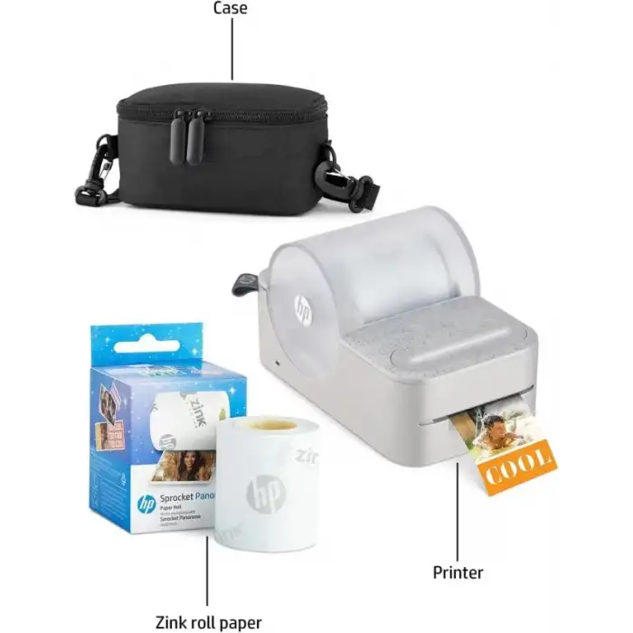 HP Sprocket Panorama Instant Taşınabilir Renkli Etiket ve Fotoğraf Yazıcısı Başlangıç Paketi