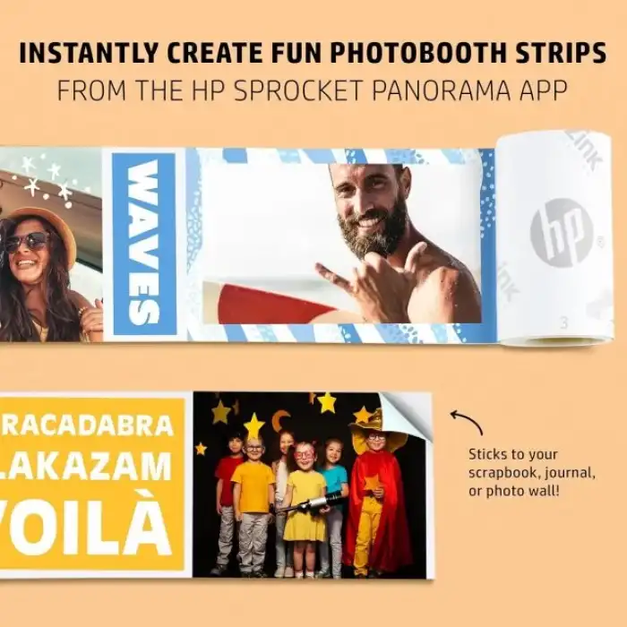 HP Sprocket Panorama Instant Taşınabilir Renkli Etiket ve Fotoğraf Yazıcısı