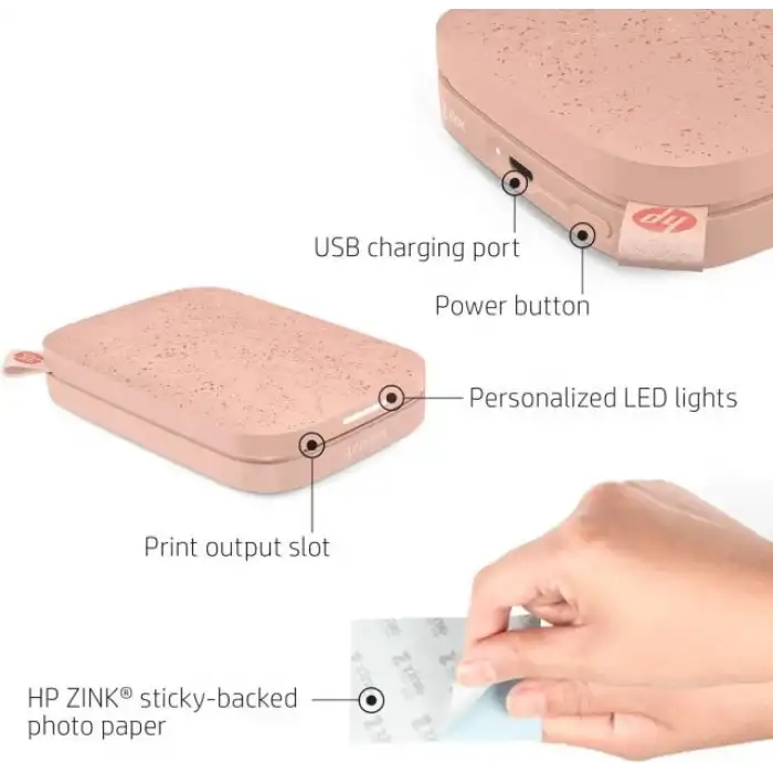 HP Sprocket Taşınabilir 2x3 Anında Fotoğraf Yazıcısı