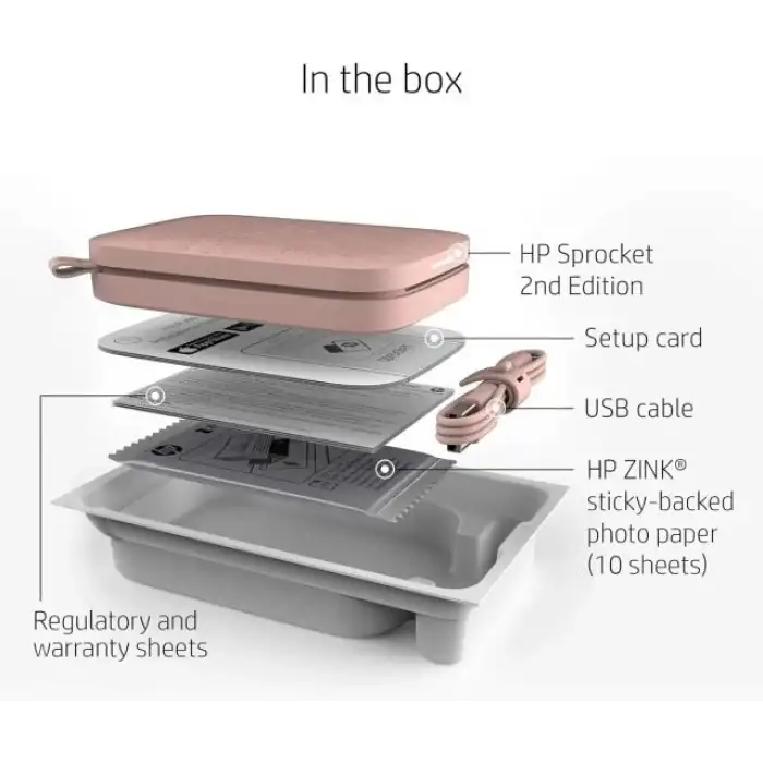 HP Sprocket Taşınabilir 2x3 Anında Fotoğraf Yazıcısı