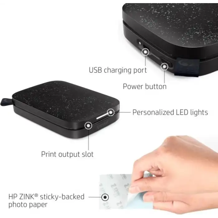 HP Sprocket Taşınabilir 2x3 Anında Fotoğraf Yazıcısı