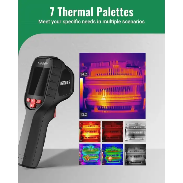 HSFTOOLS HF96V Görsel Kameralı Termal Kamera, Süper Çözünürlük 240 x 240