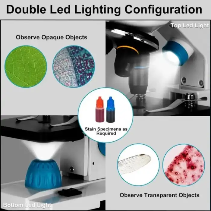 HSL 40X-2000X Bileşik Monoküler Mikroskop