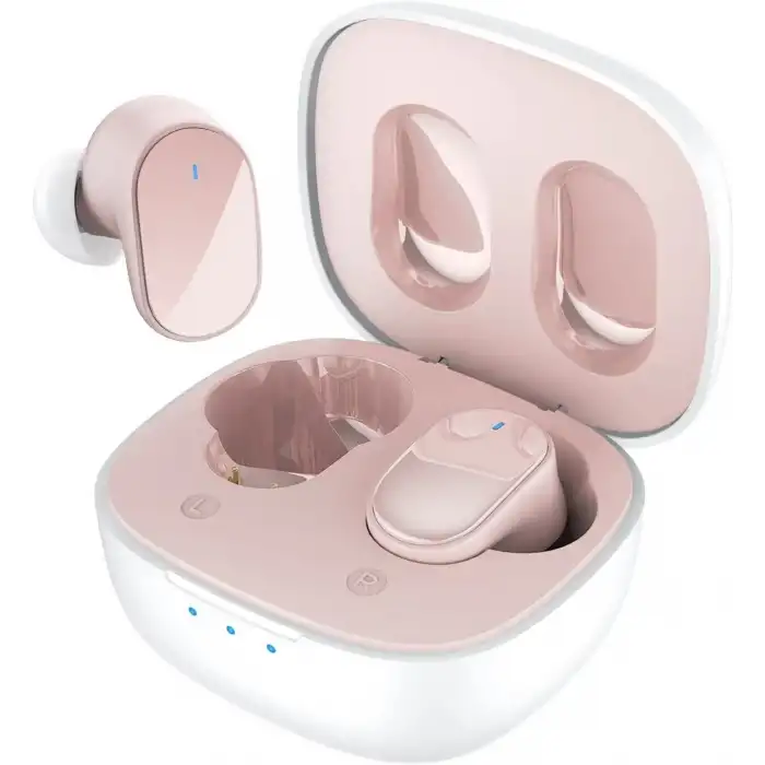 HTC True Kablosuz Kulaklıklar - Bluetooth 5.3, Kulak İçi Kulaklık - Pembe