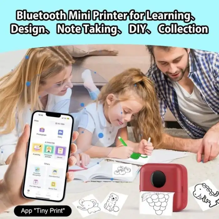 HuiJuKeJi Mini Etiket Yazıcısı