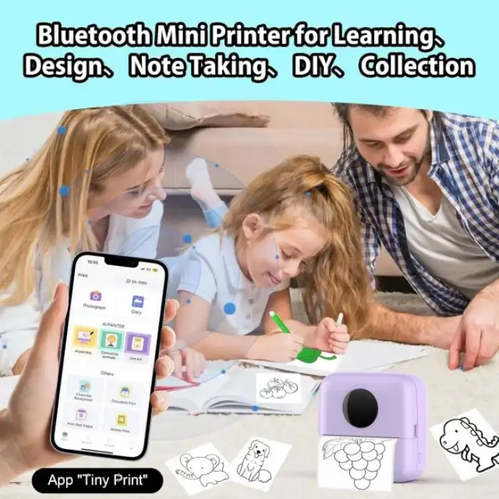 HuiJuKeJi Mini Etiket Yazıcısı