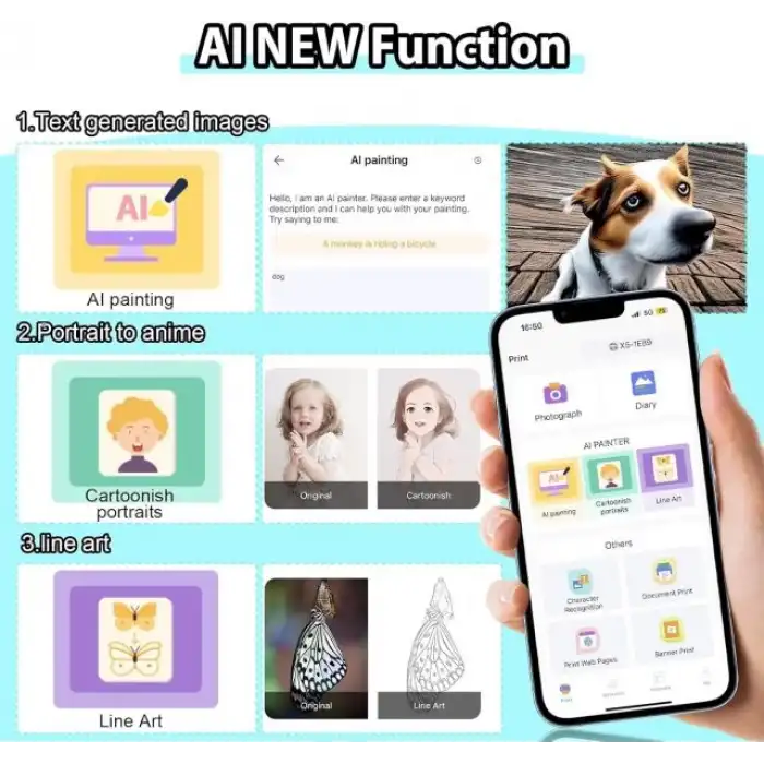 HuiJuKeJi Mini Etiket Yazıcısı