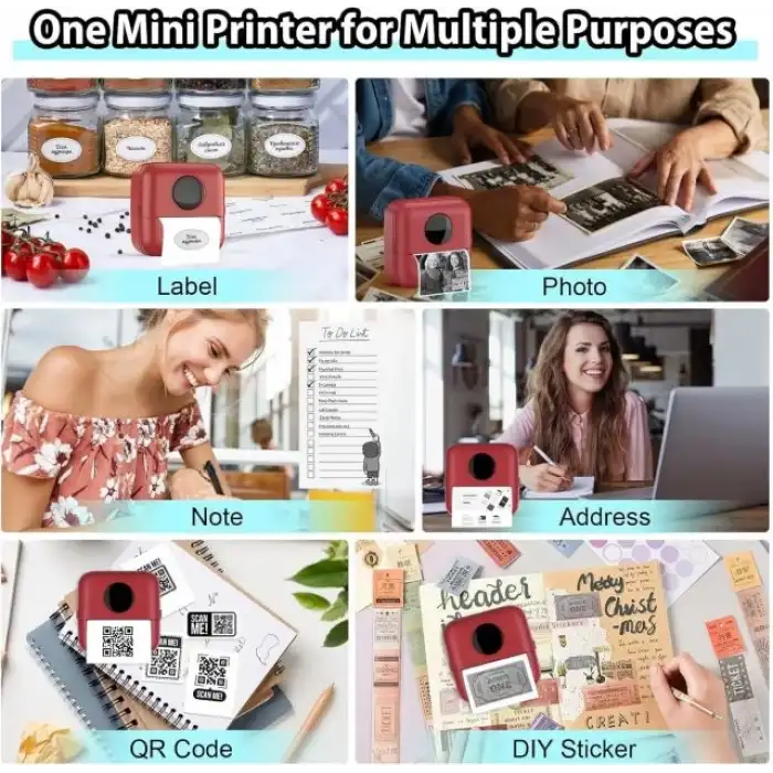 HuiJuKeJi Mini Etiket Yazıcısı