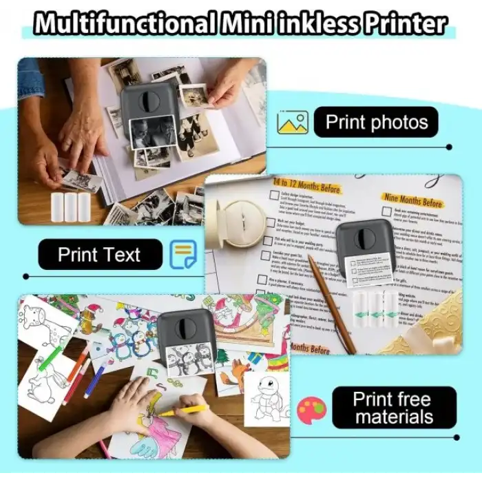 HuiJuKeJi Mini Etiket Yazıcısı